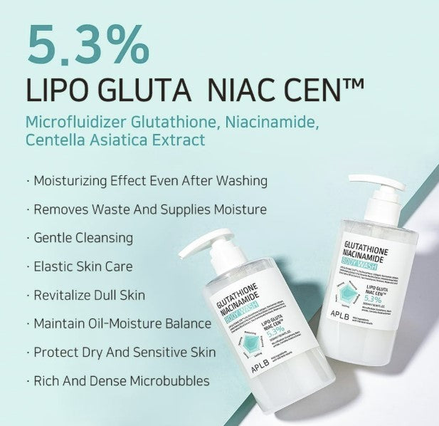 APLB Glutathione Niacinamide Body Wash 10.14 fl. oz. / 300ml