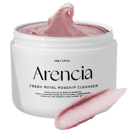 Arencia Rosehip Brightening Rice Mochi Face Cleanser 120ml / 4.23 fl. oz.
