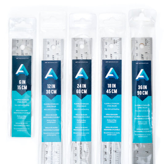 Art Alternatives Flexible Stainless Steel Ruler - by Art Alternatives - K. A. Artist Shop