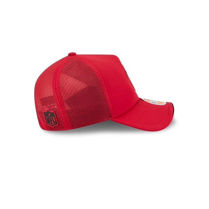 Pictured is this NFL Sideline 2026 Atlanta Falcons 9FORTY Apex cap in Red. 5