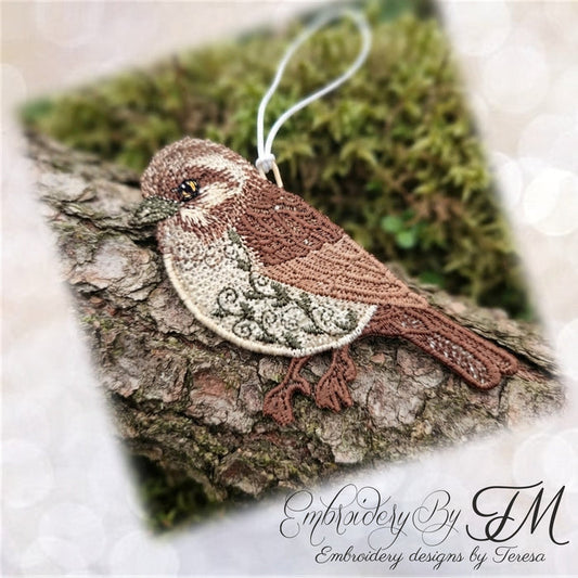 Autumn Bird FSL/4x4 hoop/ two variations