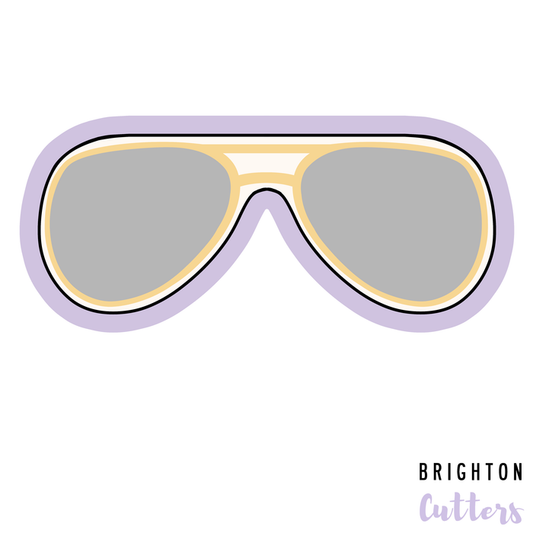 Aviator Sunglasses Cookie Cutter