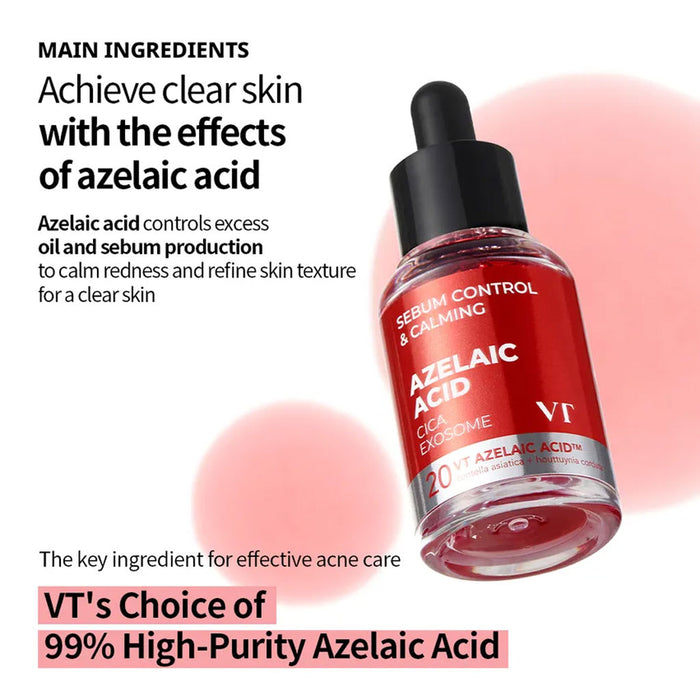 VT Cosmetics Azelaic A1 Calming Ampoule Nudie Glow Australia