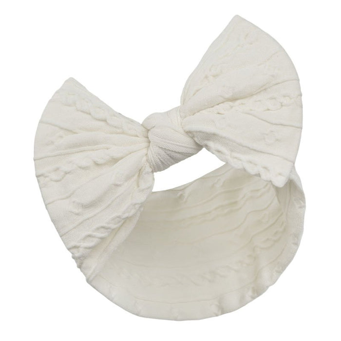 BABY CREAM CABLE HEADBAND