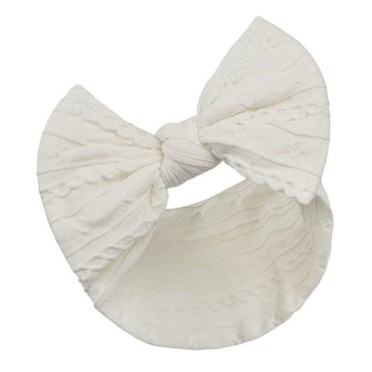 BABY CREAM CABLE HEADBAND