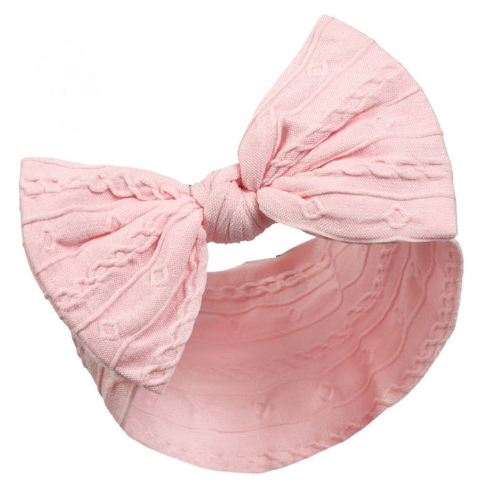 BABY PINK CABLE HEADBAND
