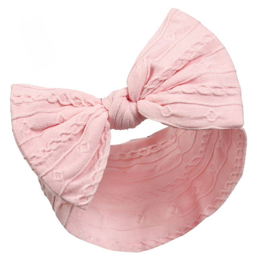 BABY PINK CABLE HEADBAND