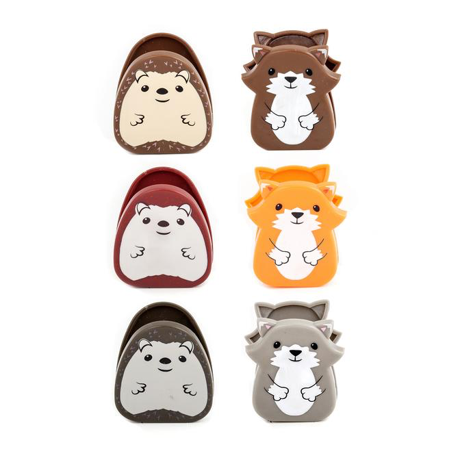 BAG CLIPS WOODLAND SET OF 6