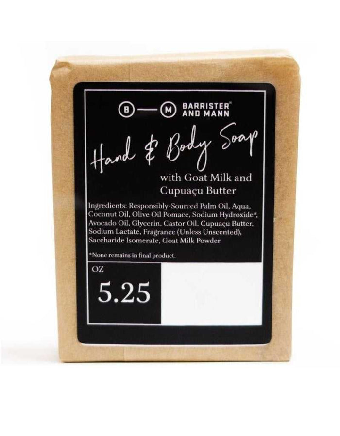 Black label lavender hand and body soap with natural ingredients and packaging