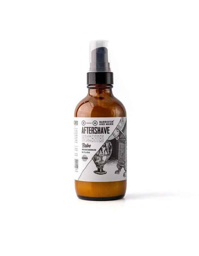 Unscented aftershave balm bottle for sensitive skin