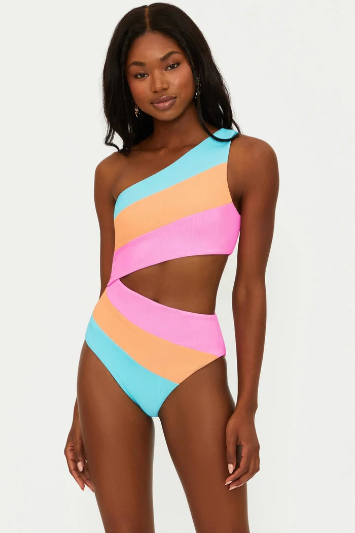 Beach Riot Joyce One Piece Swimsuit - Crush Colorblock - Destination PSP