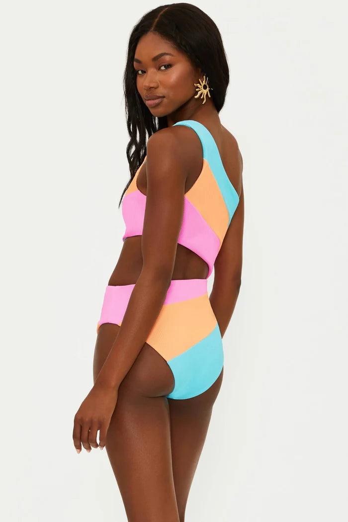 Beach Riot Joyce One Piece Swimsuit - Crush Colorblock - Destination PSP