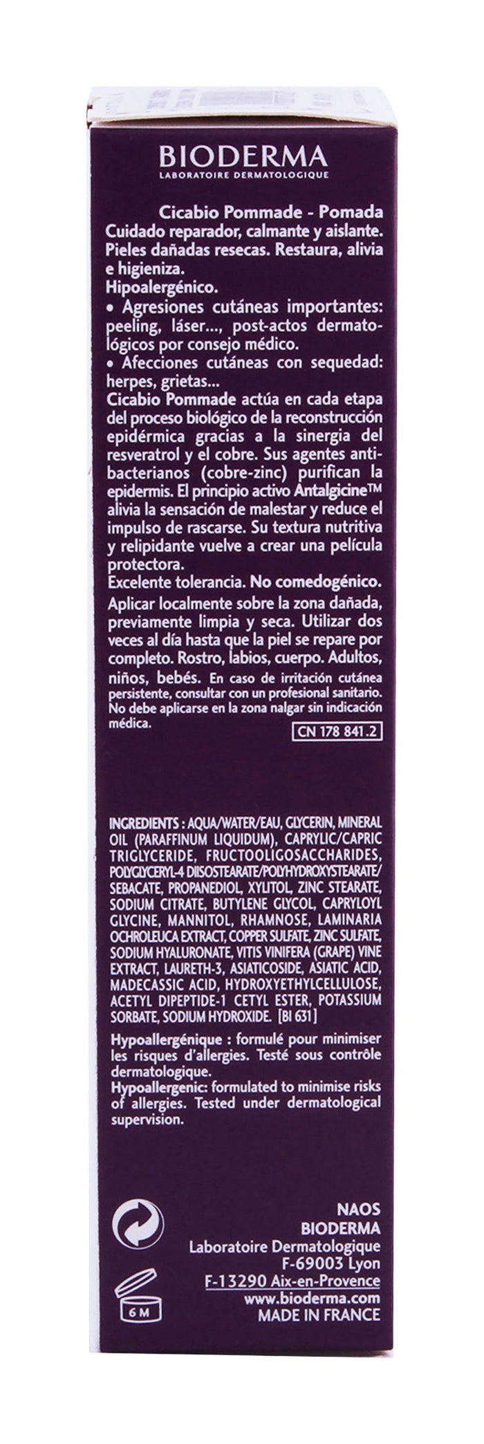 Bioderma Cicabio Hypoallergenic Insulating Soothing Ointment, 40ml - Makkah Pharmacy