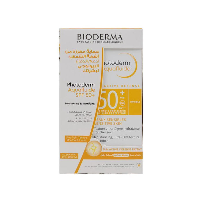 Bioderma Photoderm Invisible Aquafluid SPF50+ for Sun Protection,  2x40g - Makkah Pharmacy