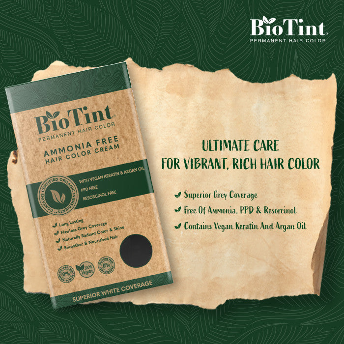 BioTint Permanent Hair Color - 4.0 Medium Brown BioTint