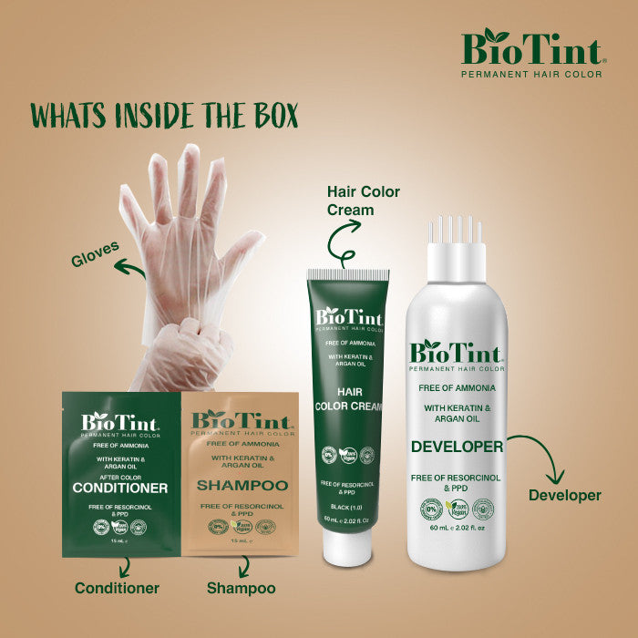 BioTint Permanent Hair Color - 6.0 Dark Blond BioTint