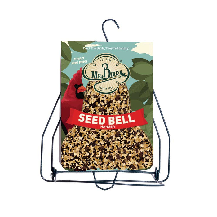 BIRDSEED BELL: BUG & NUT, WITH HANGER