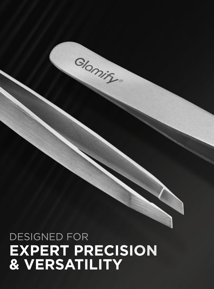 Black Slanted Tweezer - product view 2