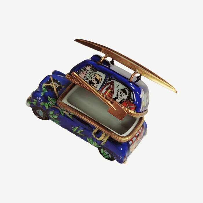 Blue Kayak Adventure Limoges Box Porcelain Limoges vehicle sports French Trinket Box