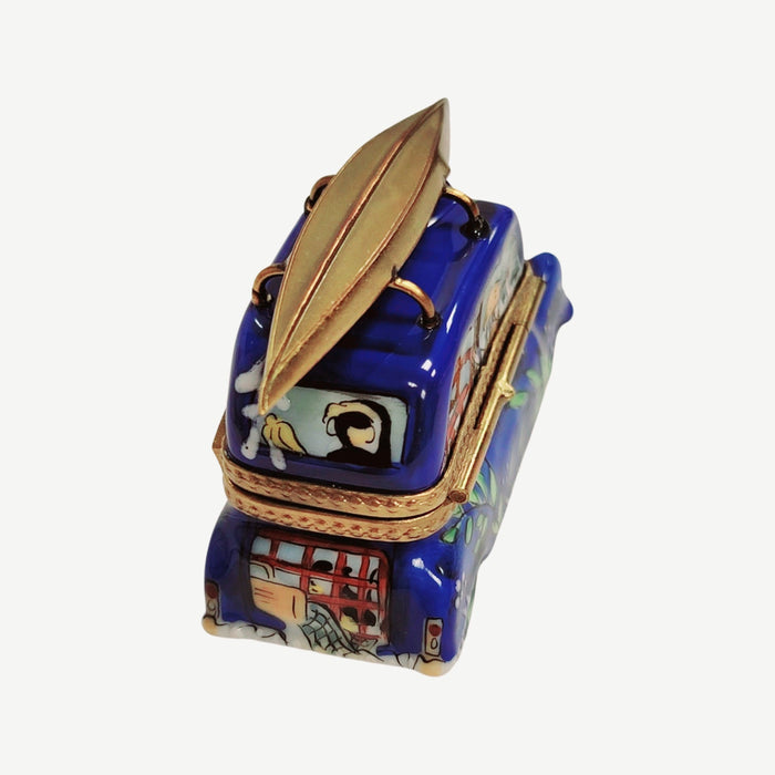 Blue Kayak Adventure Limoges Box Porcelain Limoges vehicle sports French Trinket Box