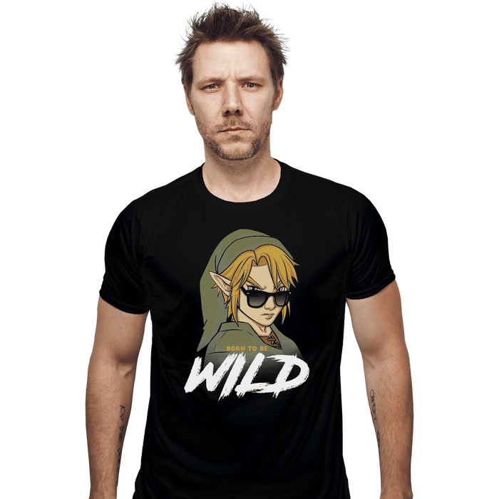 Shirts Fitted Shirts, Mens / Small / Black Born to Be Wild