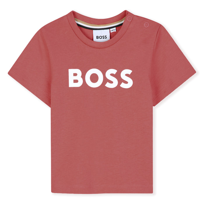 Boss Toddler Raspberry Short Sleeved T Shirt