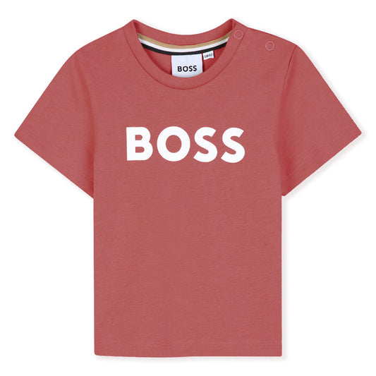 Boss Toddler Raspberry Short Sleeved T Shirt