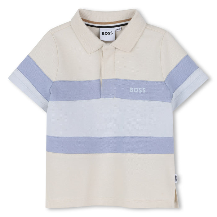Boss Toddler Sand Short Sleeved Polo