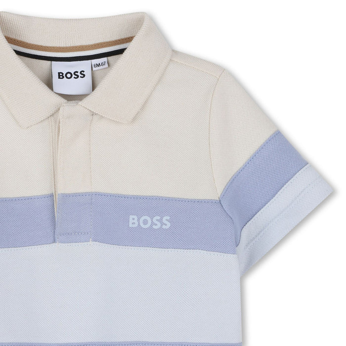 Boss Toddler Sand Short Sleeved Polo