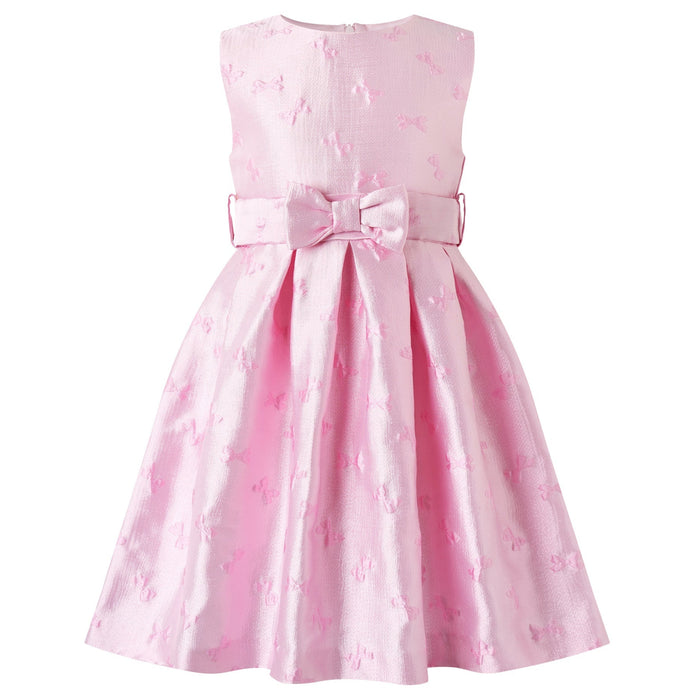 Bow Damask Dress - The Well Appointed House