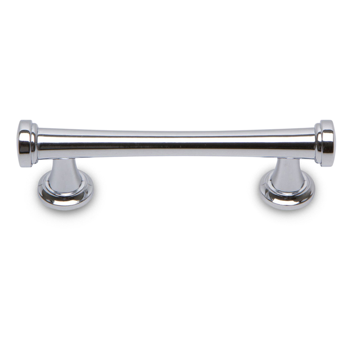 A simple contemporary pull with ring detailing.
