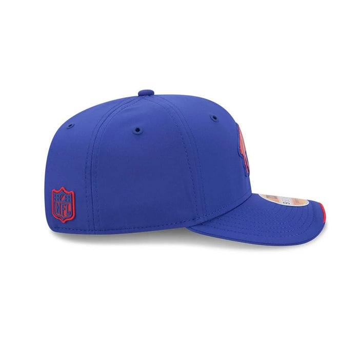 Pictured is this NFL Sideline 2026 Buffalo Bills 9SEVENTY Stretch Snap cap in blue. 6