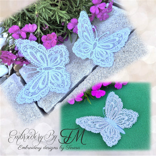 Butterfly two variations/ 4x4 hoop and 5x7 hoop