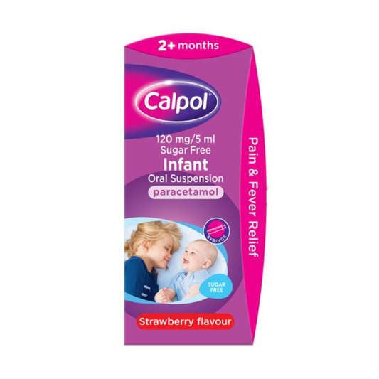 Calpol Infant 2+ Months Oral Suspension (Strawberry Sugar Free) 140ml