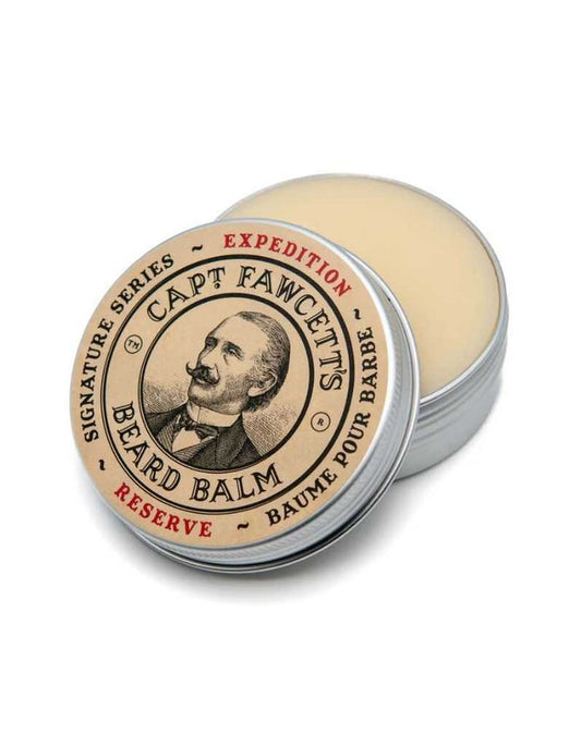 Captain Fawcett Expedition Reserve Beard Balm tin