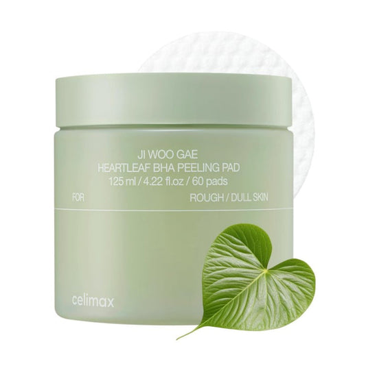 Celimax Ji.Woo.Gae Heartleaf BHA Peeling Pad 120ml / 4.22 fl. oz. / 60 Pads