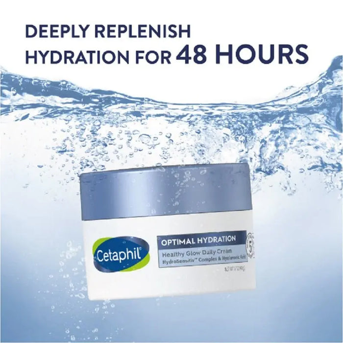 Cetaphil Optimal Hydration Healthy Glow Daily Moisturizing Cream For Dry or Dehydrated Skin 48g Cetaphil