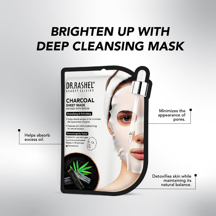 Charcoal Sheet Mask with Serum