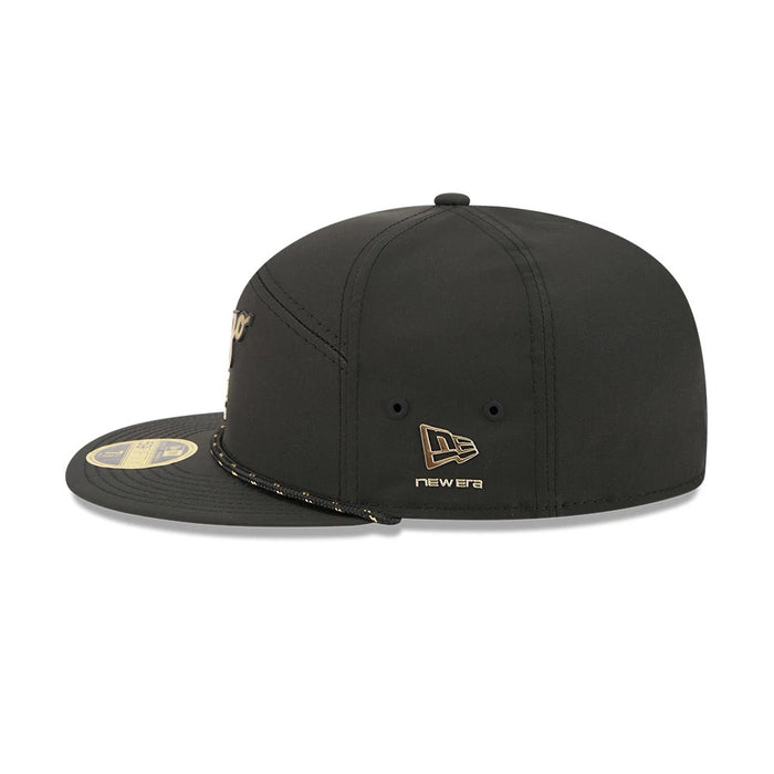 Pictured is this MLB 59FIFTY Day Chicago White Sox Split Panel 59FIFTY Fitted cap in black. 5