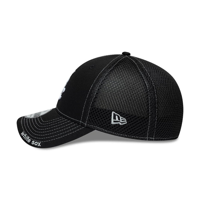 Pictured is this MLB Neo Chicago White Sox 39THIRTY Stretch Fit cap in black. 5