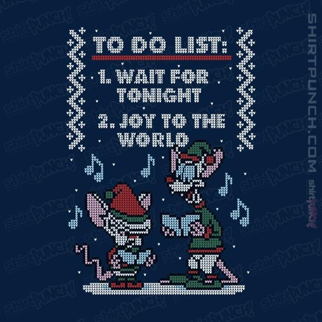 Shirts Magnets / 3"x3" / Navy Christmas List