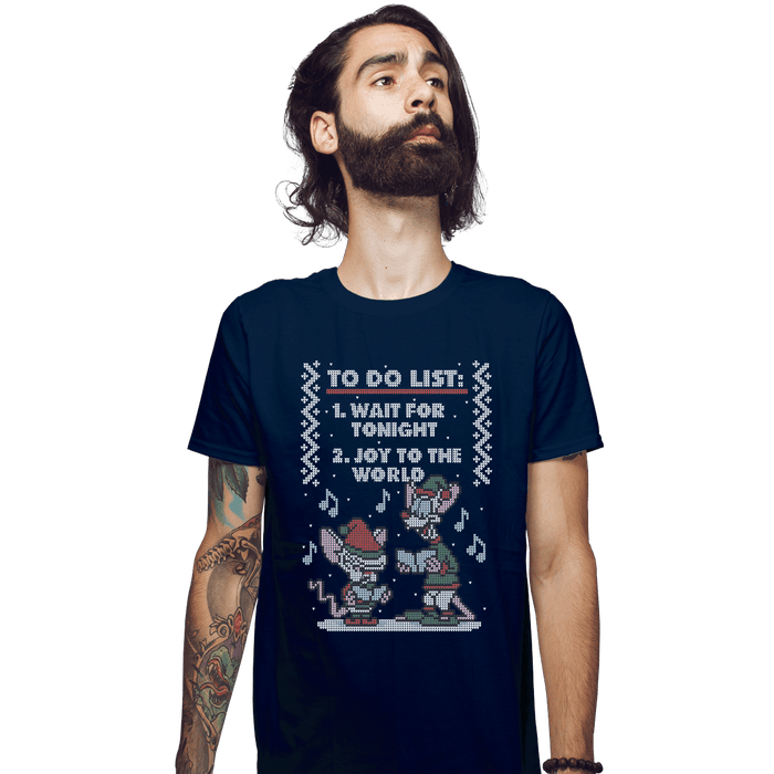 Shirts Fitted Shirts, Mens / Small / Navy Christmas List