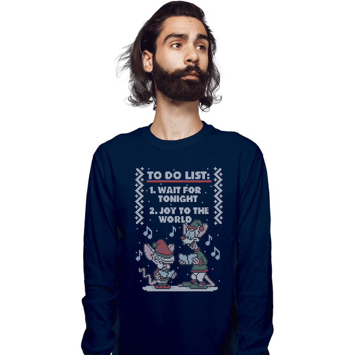 Long Sleeve Shirts, Unisex / Small / Navy