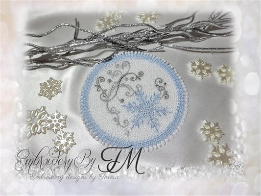 Coaster with snowflake / FSL/ two sizes