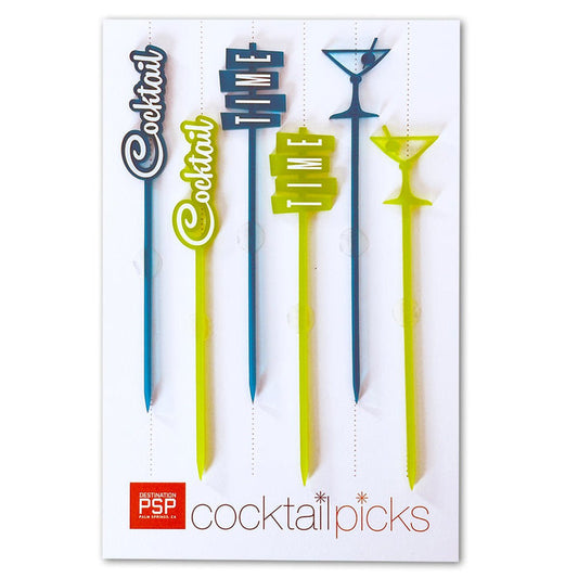Cocktail Pick Set - Cocktail Time Design - Destination PSP