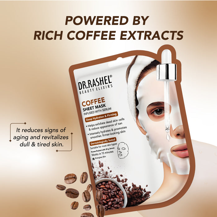 Coffee Sheet Mask with Serum