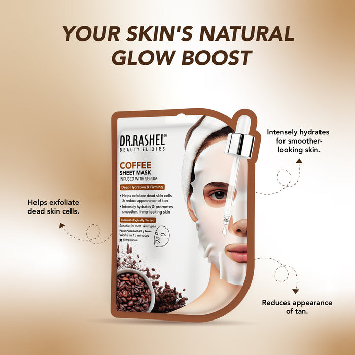 Coffee Sheet Mask with Serum