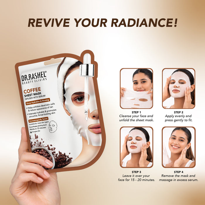 Coffee Sheet Mask with Serum