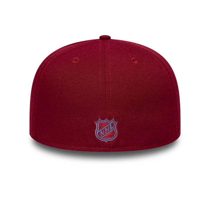 Pictured is this NHL Basic Colorado Avalanche 59FIFTY Fitted cap in dark red. 5