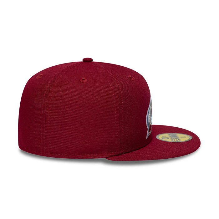 Pictured is this NHL Basic Colorado Avalanche 59FIFTY Fitted cap in dark red. 6